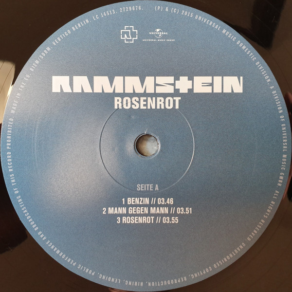 Rammstein - Rosenrot | Universal Music (2729675) - 3