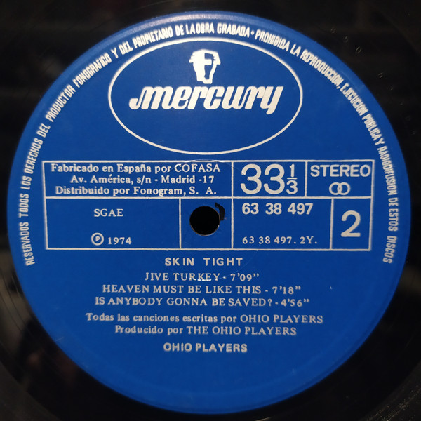 Ohio Players - Skin Tight | Mercury (63 38 497) - 4