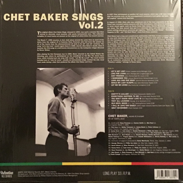 Chet Baker - Chet Baker Sings Vol. 2 | Valentine Records (896701) - 2