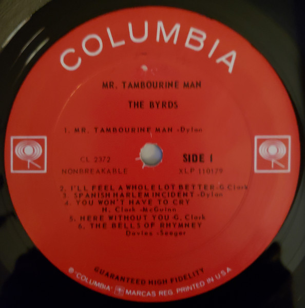 The Byrds - Mr. Tambourine Man | Columbia (CL 2372) - 4 The Byrds - Mr. Tambourine Man | Columbia (CL 2372) - 4