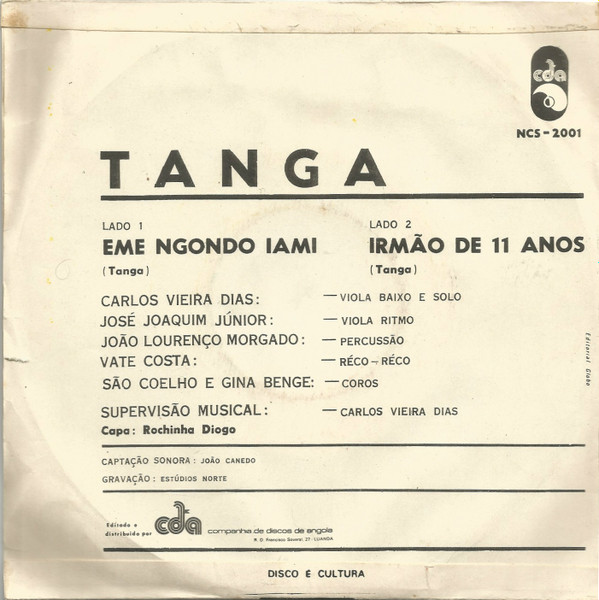 Tanga - Eme Ngongo Iami / Irmão De 11 Anos | CDA (NCS-2001) - 2