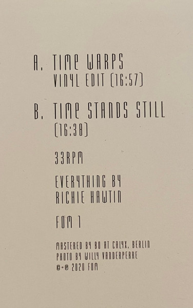 Richie Hawtin - Time Warps | From Our Minds (FOM 1) - 3 Richie Hawtin - Time Warps | From Our Minds (FOM 1) - 3