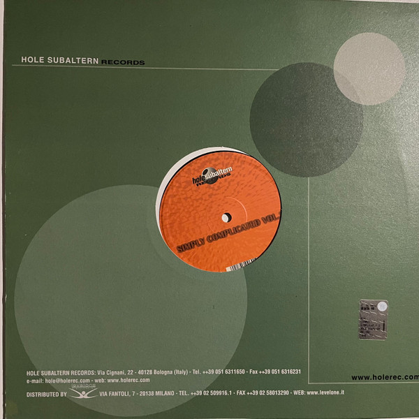 Simply Complicated - Vol. 2 | Hole Subaltern (HS 009)
