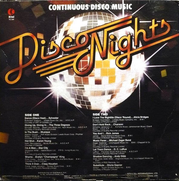 Various - Disco Nights [Vinyl] | K-Tel (TC 254) - 2