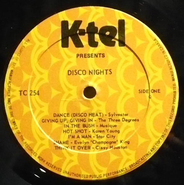 Various - Disco Nights [Vinyl] | K-Tel (TC 254) - 3
