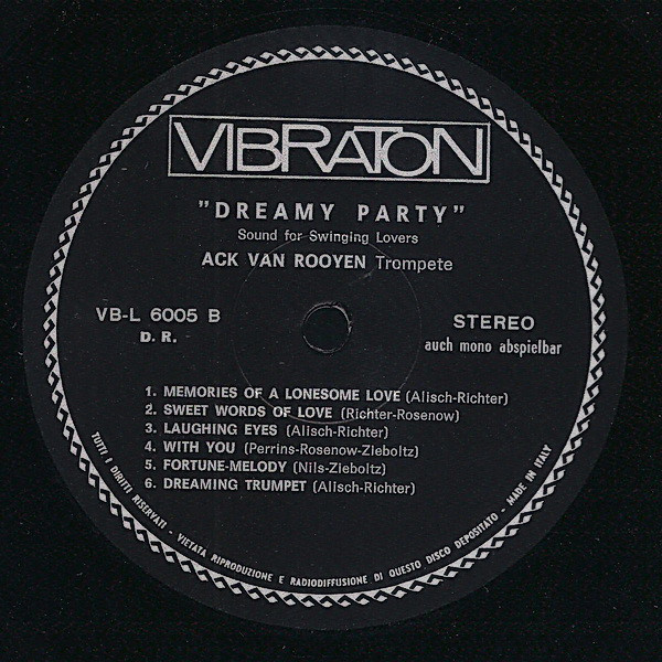 Ack Van Rooyen - Dream Party | Vibraton (VB-L 6005) - 4 Ack Van Rooyen - Dream Party | Vibraton (VB-L 6005) - 4