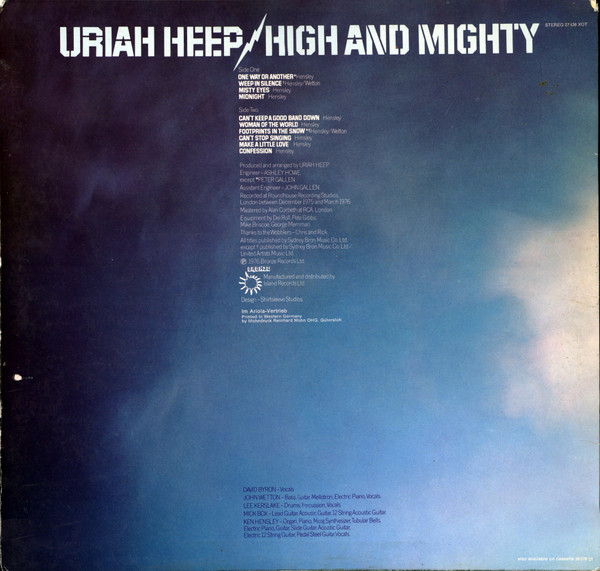 Uriah Heep - High And Mighty | Bronze (27 438 XOT) - 2