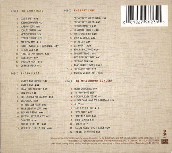 Eagles - Selected Works 1972-1999 | Elektra (8122796239) - 2 Eagles - Selected Works 1972-1999 | Elektra (8122796239) - 2