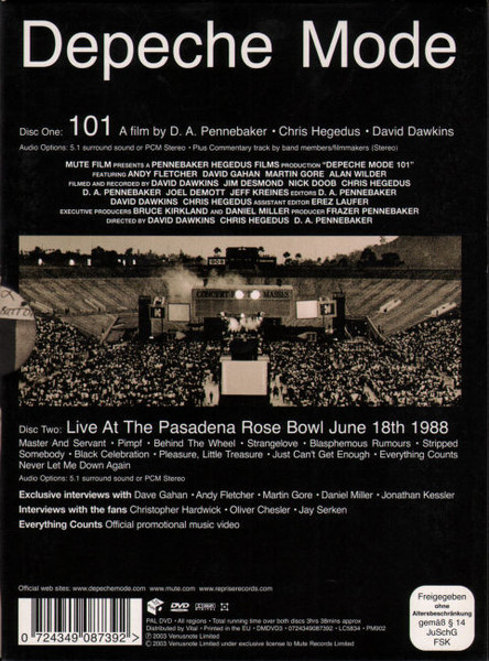 Depeche Mode - 101 | Mute (DMDVD3) - 2 Depeche Mode - 101 | Mute (DMDVD3) - 2