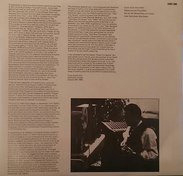 Robert Fripp - God Save The Queen / Under Heavy Manners | EG (2302 098) - 3