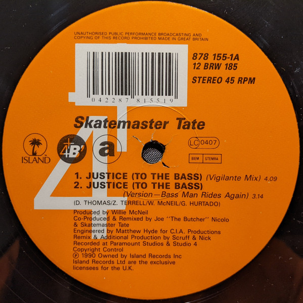 Skatemaster Tate - Justice (To The Bass) | 4th & Broadway (12 BRW 185) - 3 Skatemaster Tate - Justice (To The Bass) | 4th & Broadway (12 BRW 185) - 3
