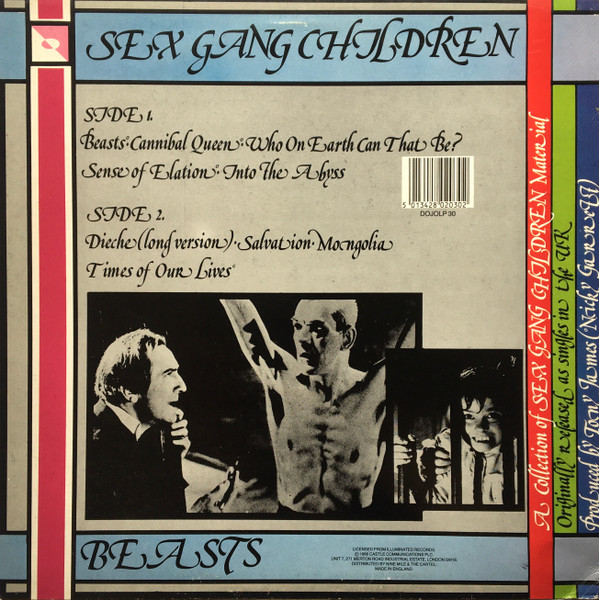Sex Gang Children - Beasts | Dojo (DOJOLP 30) - 2