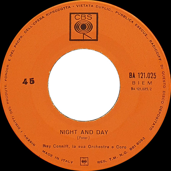 Ray Conniff - Temptation / Night And Day | CBS (BA 121025) - 4