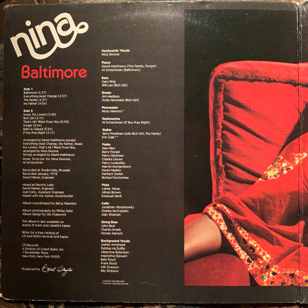 Nina Simone - Baltimore | CTI Records (CTI 7084) - 3 Nina Simone - Baltimore | CTI Records (CTI 7084) - 3