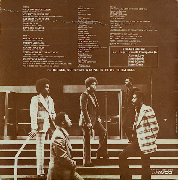 The Stylistics - Rockin' Roll Baby | Avco (AV-11010-598) - 2