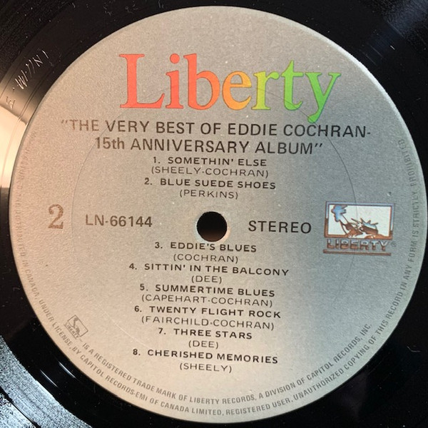 Eddie Cochran - The Very Best Of Eddie Cochran | Liberty (LN 66144) - 4