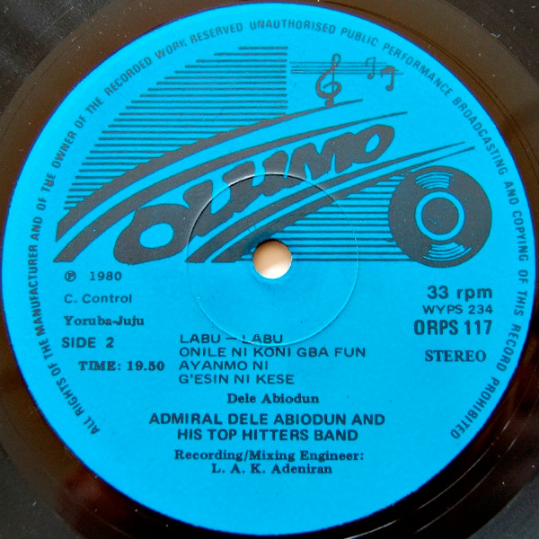 Admiral Dele Abiodun & His Top Hitters Band - Adawa King (Super 14 Special) | Olumo Records (ORPS 117) - 4 Admiral Dele Abiodun & His Top Hitters Band - Adawa King (Super 14 Special) | Olumo Records (ORPS 117) - 4