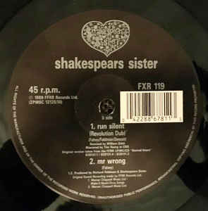 Shakespear's Sister - Run Silent (Revolution Remix) | FFRR (FXR 119) - 3 Shakespear's Sister - Run Silent (Revolution Remix) | FFRR (FXR 119) - 3