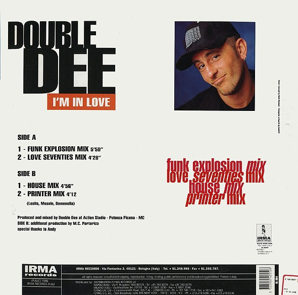 Double Dee - I'm In Love | Not On Label (DL 004) - 2