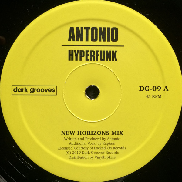 Antonio - Hyperfunk | Dark Grooves Records (DG-09) - 2