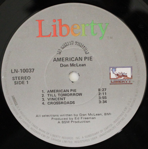 Don McLean - American Pie | Liberty (LN-10037) - 3