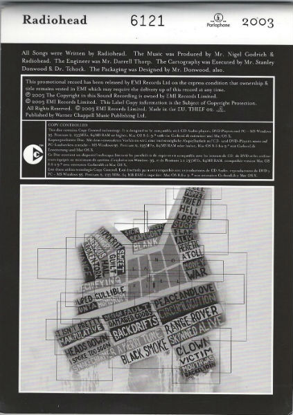 Radiohead - Hail To The Thief CD | Parlophone (THIEF 02) - 2