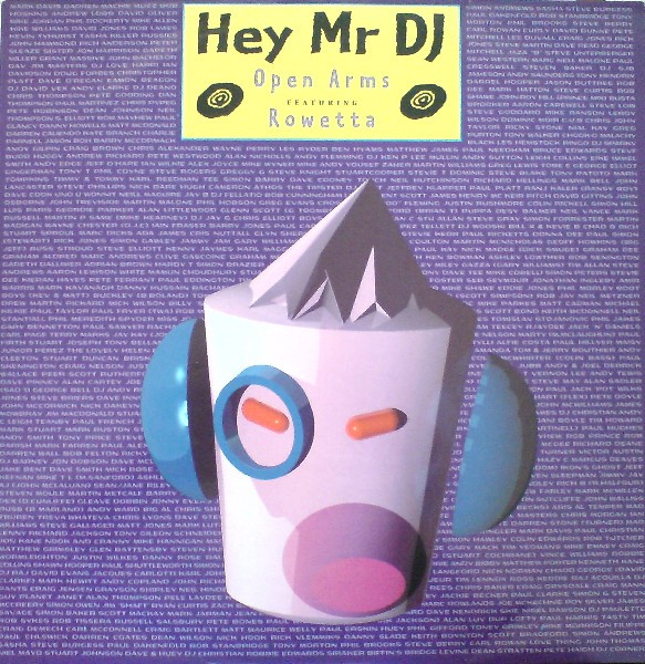 Open Arms Featuring Rowetta - Hey Mr DJ | All Around The World (12 GLOBE 136) - main