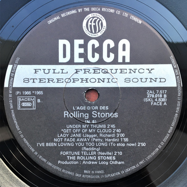 The Rolling Stones - «L'âge D'or» Des Rolling Stones - Vol. 6 - Got Live (If You Want It) | Decca (278.018) - 4 The Rolling Stones - «L'âge D'or» Des Rolling Stones - Vol. 6 - Got Live (If You Want It) | Decca (278.018) - 4