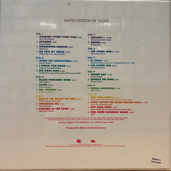 The Grateful Dead - Wembley Empire Pool, London, England 4/7/72 | Grateful Dead Productions (603497841769) - 3 The Grateful Dead - Wembley Empire Pool, London, England 4/7/72 | Grateful Dead Productions (603497841769) - 3
