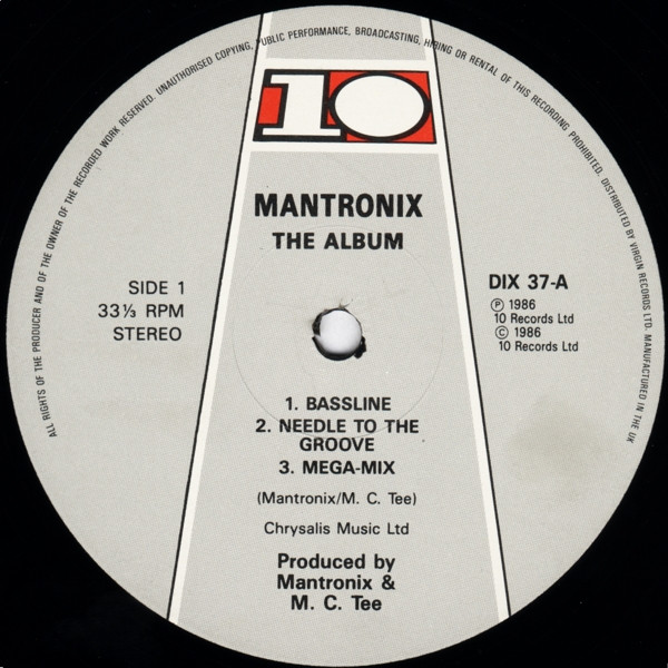Mantronix - The Album | 10 Records (DIX 37)