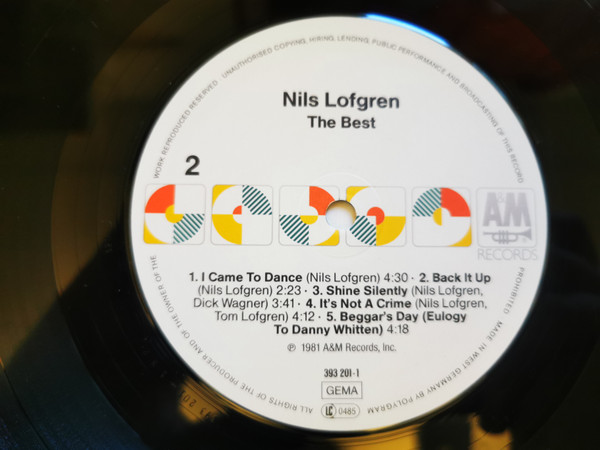 Nils Lofgren - The Best | A&M Records (LP 393 201-1) - 4