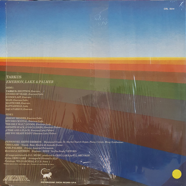Emerson, Lake & Palmer - Tarkus | Manticore (ORL 8214) - 2