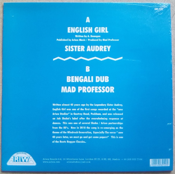 Sister Audrey / Mad Professor - English Girl / Bengali Dub | Ariwa (ARI 122) - 4