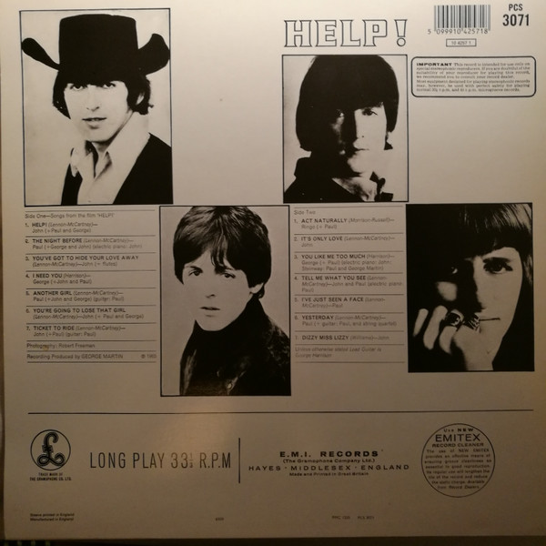 The Beatles - Help! | Parlophone (PCS 3071) - 2 The Beatles - Help! | Parlophone (PCS 3071) - 2