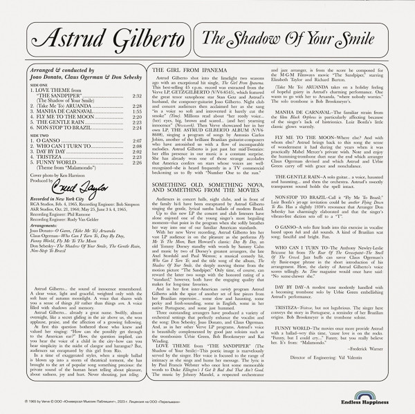 Astrud Gilberto - The Shadow Of Your Smile | Endless Happiness (HE65001) - 2 Astrud Gilberto - The Shadow Of Your Smile | Endless Happiness (HE65001) - 2