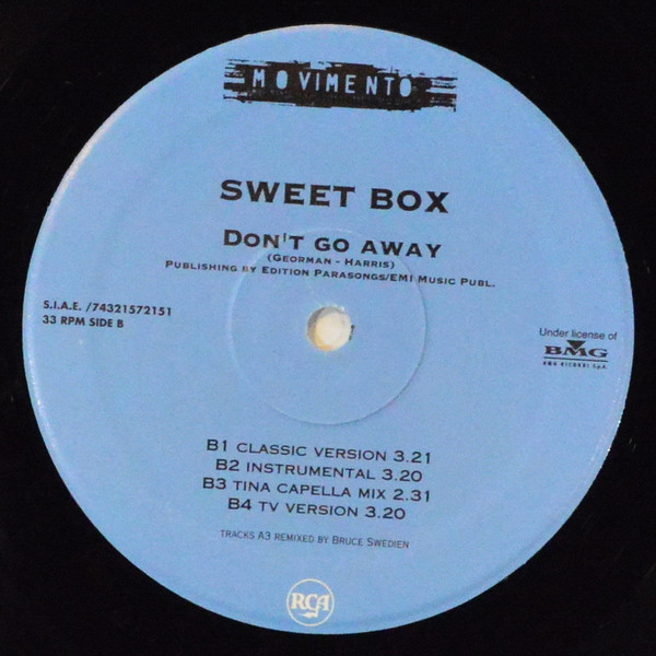 Sweetbox - Don't Go Away | RCA (74321 57215 1) - 3 Sweetbox - Don't Go Away | RCA (74321 57215 1) - 3