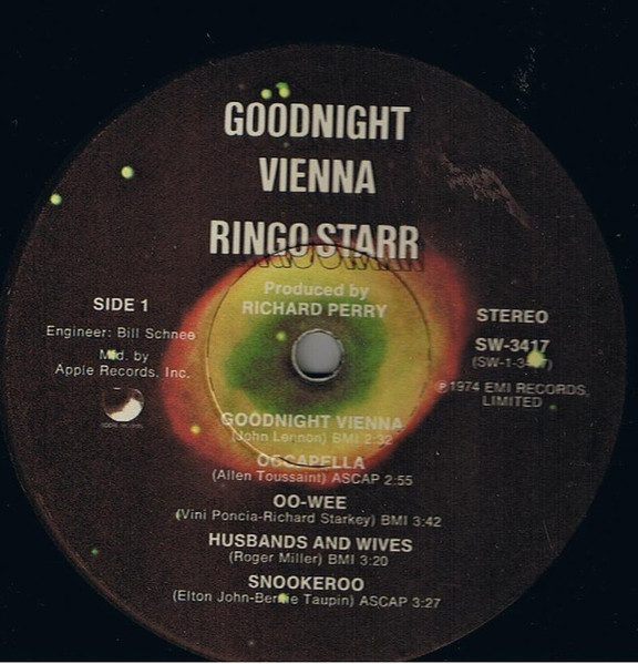 Ringo Starr - Goodnight Vienna [Vinyl] | Apple Records (SW-3417) - 2