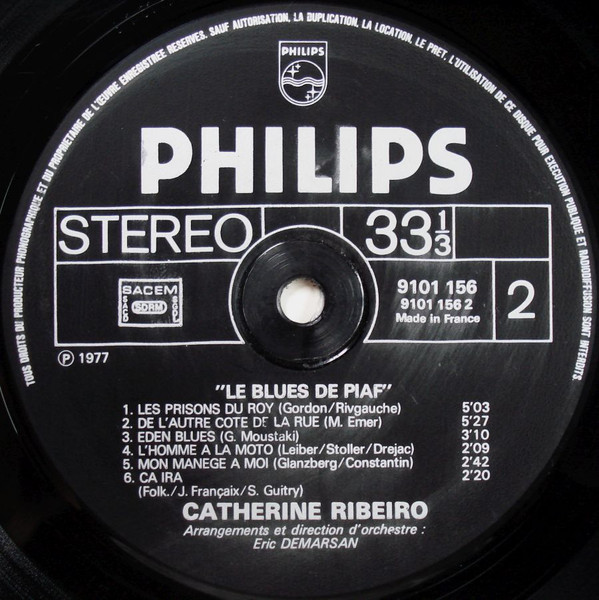 Catherine Ribeiro - Le Blues De Piaf | Philips (9101 156) - 4 Catherine Ribeiro - Le Blues De Piaf | Philips (9101 156) - 4