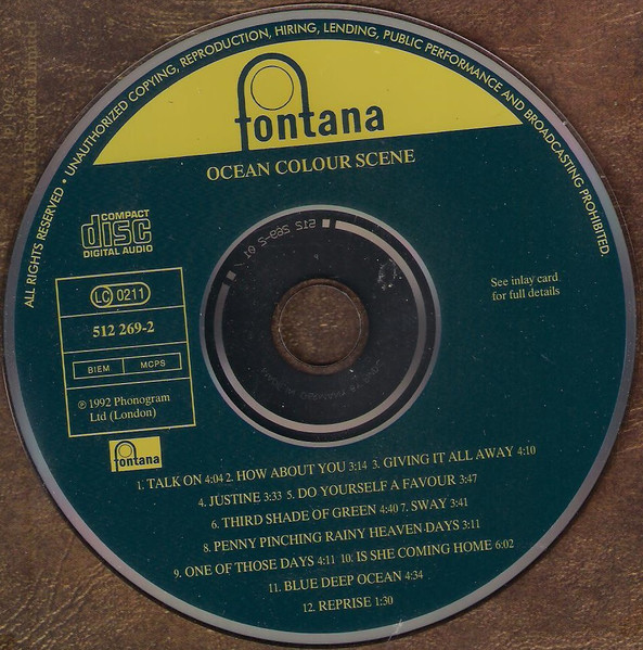 Ocean Colour Scene - Ocean Colour Scene | Fontana (512 269-2) - 3