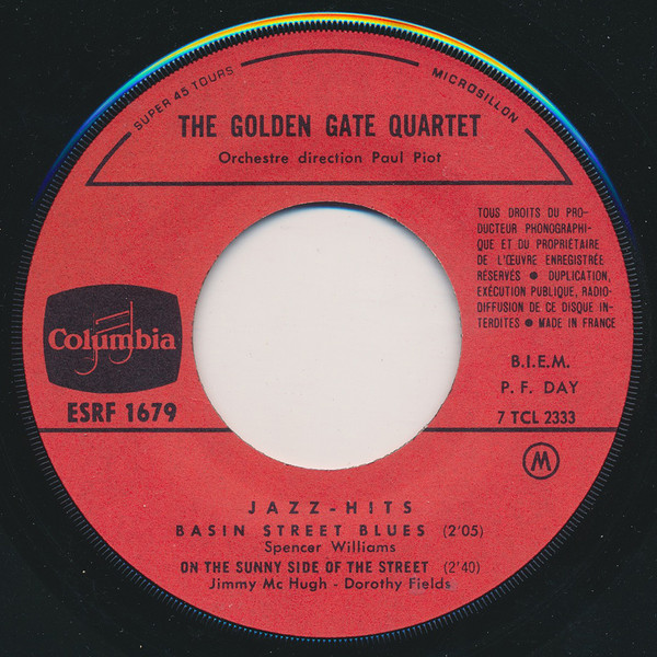 The Golden Gate Quartet - Jazz Hits | Columbia (ESRF 1679) - 4