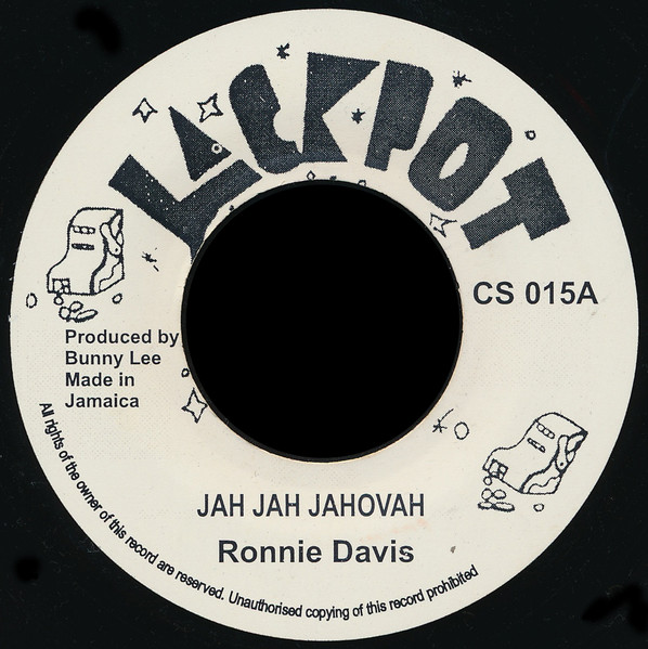 Ronnie Davis - Jah Jah Jahovah | Jackpot (CS 015) - main