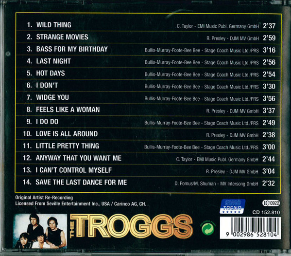 The Troggs - Wild Thing | Eurotrend (CD 152.810) - 2 The Troggs - Wild Thing | Eurotrend (CD 152.810) - 2