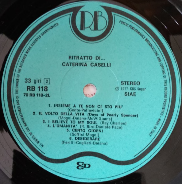 Caterina Caselli - Ritratto Di... Caterina Caselli | Record Bazaar (RB 118) - 4 Caterina Caselli - Ritratto Di... Caterina Caselli | Record Bazaar (RB 118) - 4
