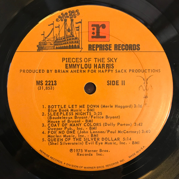 Emmylou Harris - Pieces Of The Sky | Reprise Records (MS 2213) - 4 Emmylou Harris - Pieces Of The Sky | Reprise Records (MS 2213) - 4