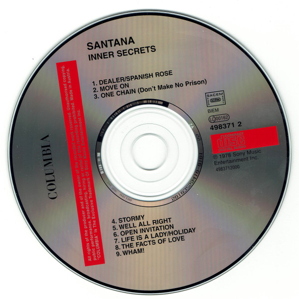 Santana - Inner Secrets | Columbia (498371 2) - 3