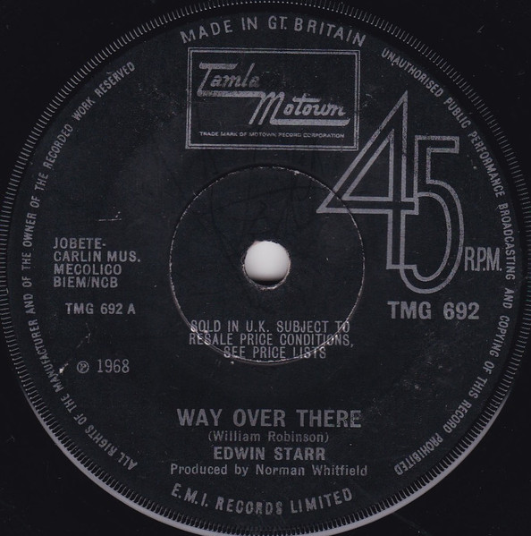 Edwin Starr - Way Over There / If My Heart Could Tell The Story | Tamla Motown (TMG 692) - main