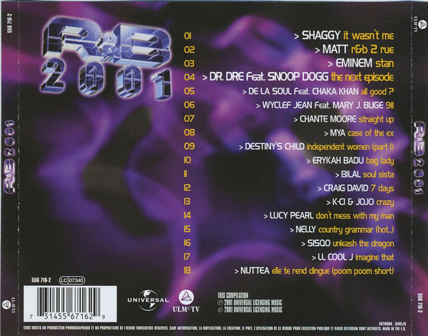 Various - R&B 2001 | Universal (556 716-2) - 2