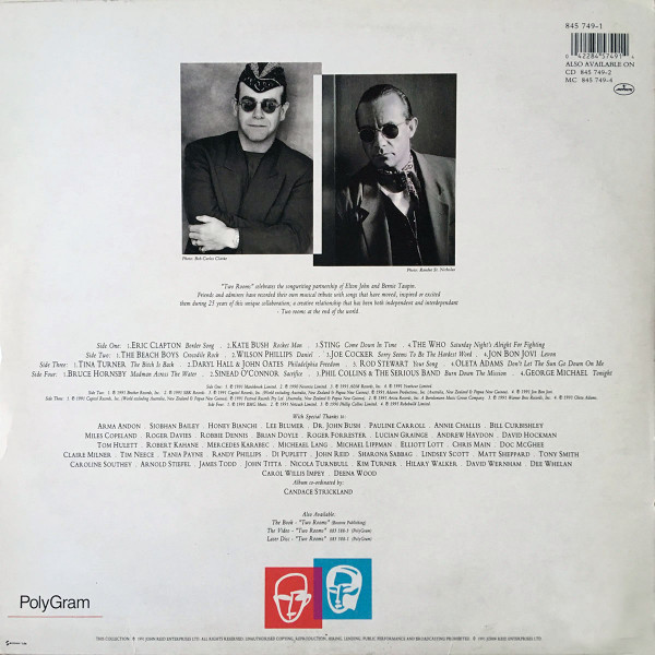 Various - Two Rooms: Celebrating The Songs Of Elton John & Bernie Taupin | Mercury (845 749-1) - 2