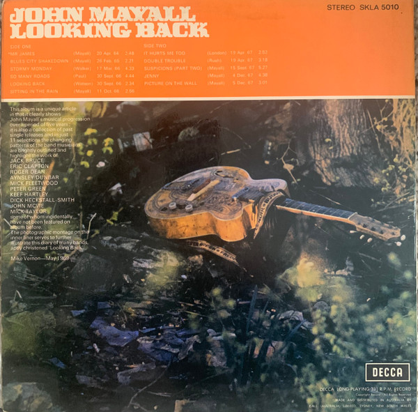 John Mayall - Looking Back | Decca (SKLA 5010) - 2