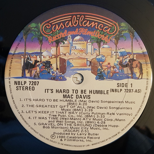 Mac Davis - It's Hard To Be Humble | Casablanca (NBLP 7207) - 4 Mac Davis - It's Hard To Be Humble | Casablanca (NBLP 7207) - 4